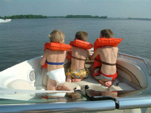 Gavin Alex and Trey going for a little cruise.
