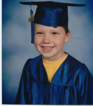 Alex graduating just a wee early, don't ya think?