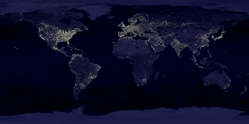 Actual image put together from space.