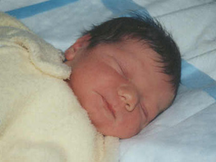 Nicholas Gavin Carter.  Newly born.