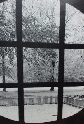As seen from inside the Wren Building.